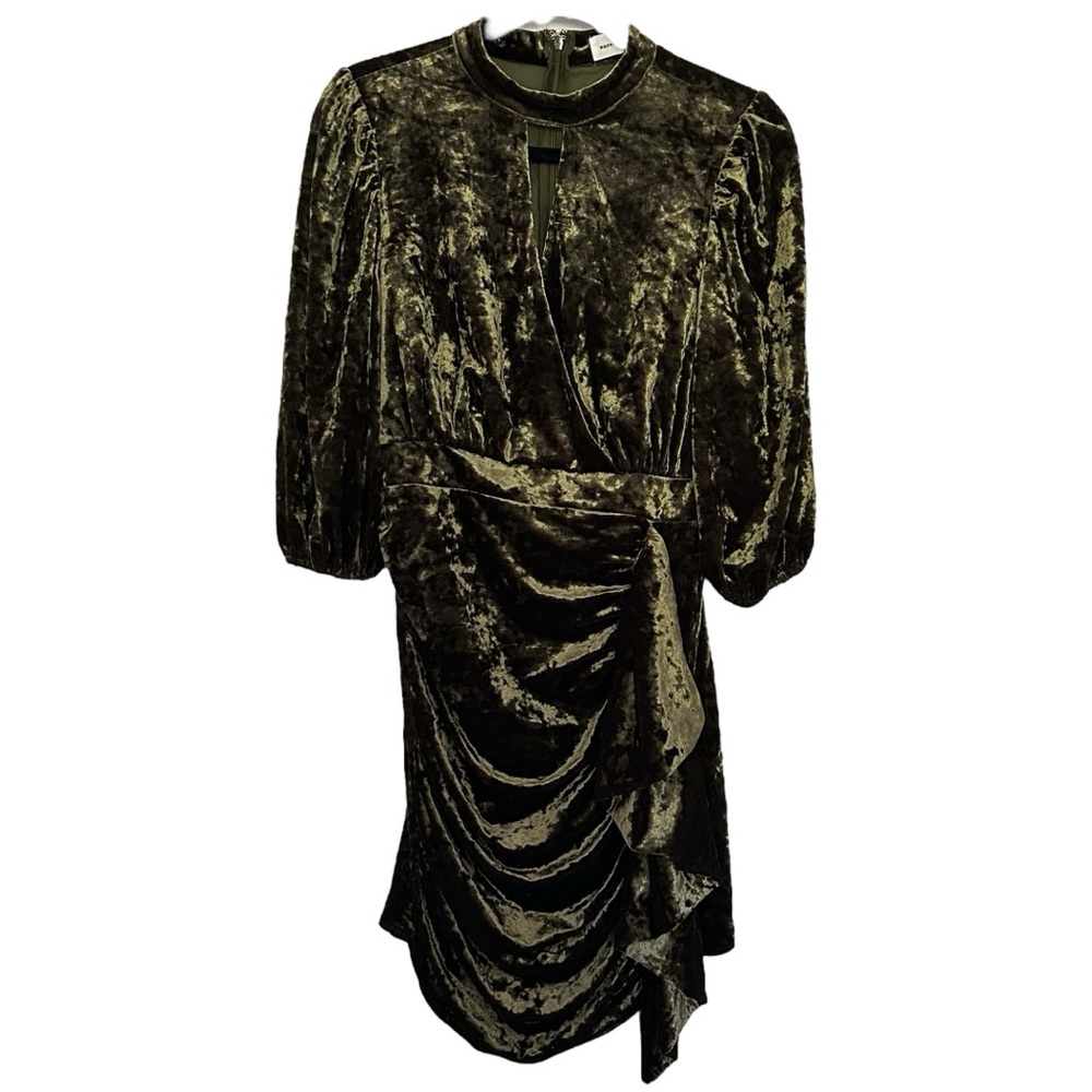 AUREUM NWT Women’s Velvet Hunter Long Sleeve Mini Dress Sz S
